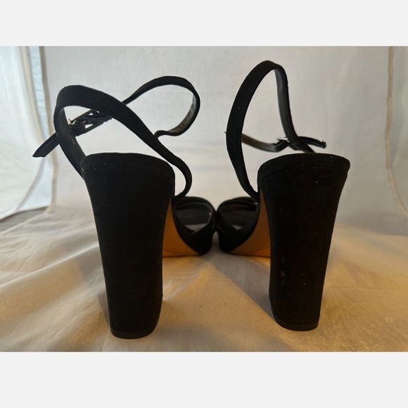 Franco Sarto Damalis Platform Sandal, Sparkly Black Women Size 11 NEW - Picture 3 of 6